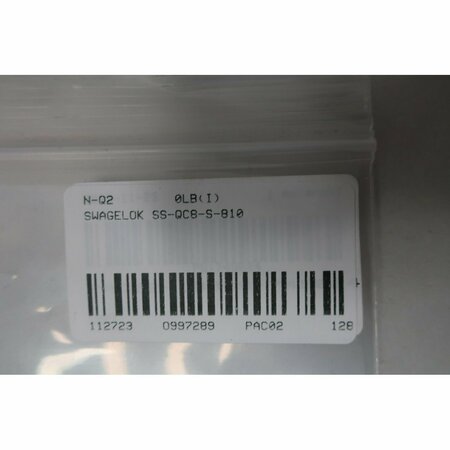 Swagelok SWAGELOK SS-QC8-S-810 QUICK CONNECTION STEM 2.4 CV 1/2IN STAINLESS OTHER PIPE FITTING SS-QC8-S-810